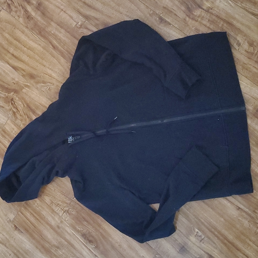 VICTORIA'S SECRET SIMPLE BLACK HOODIE - Picture 3 of 4